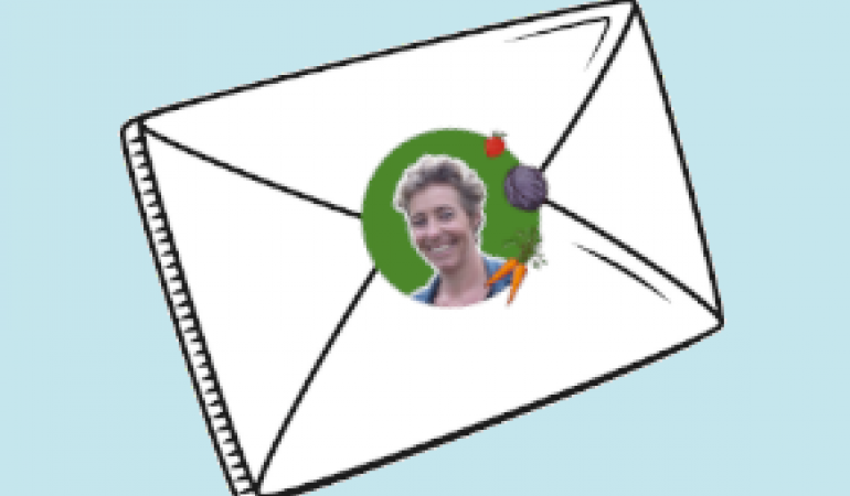 Decoratieve afbeelding van een envelop